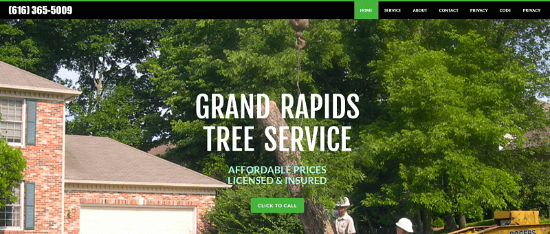 Tree Service Lead Gen Site