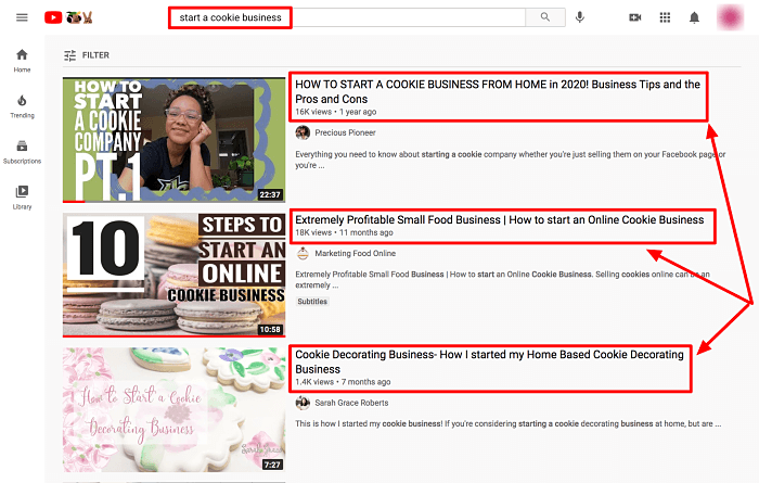 Start a Cookie Business Youtube Videos