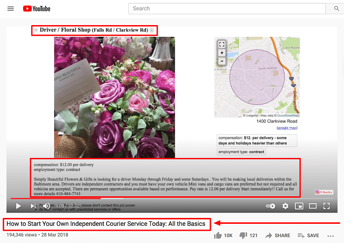 Start a Courier Business Craigslist