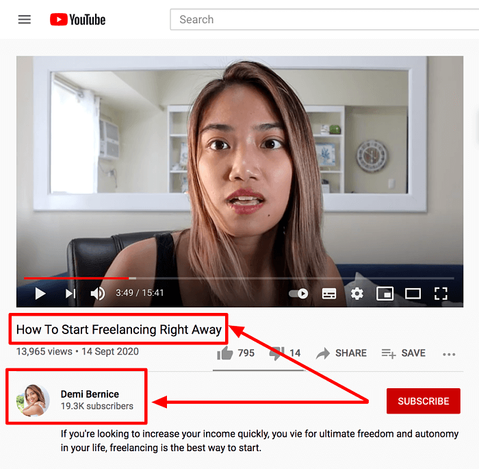 Start a Freelance Business Youtube Videos Demi Bernice