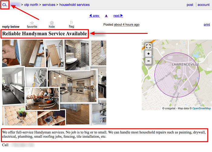 Start a Handyman Business Craigslist Handyman Ads