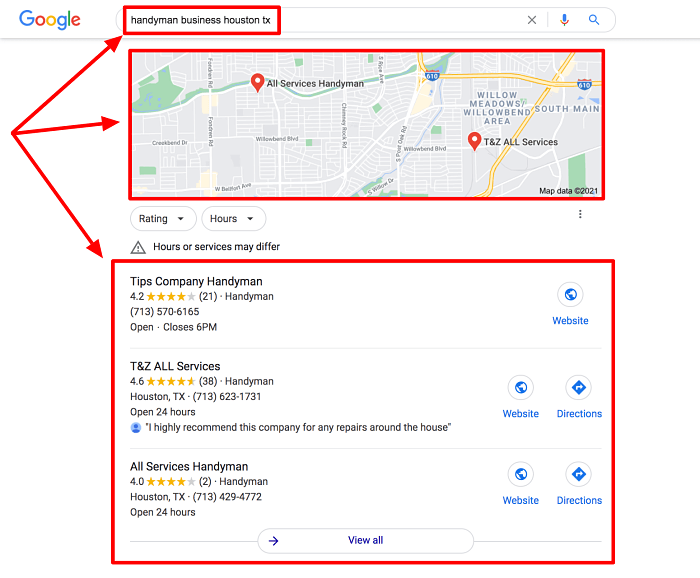 Start a Handyman Business Google My Business Page