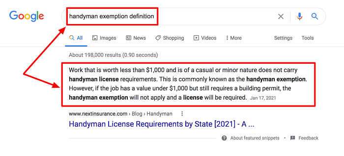 Start a Handyman Business Handyman Exemption Definition