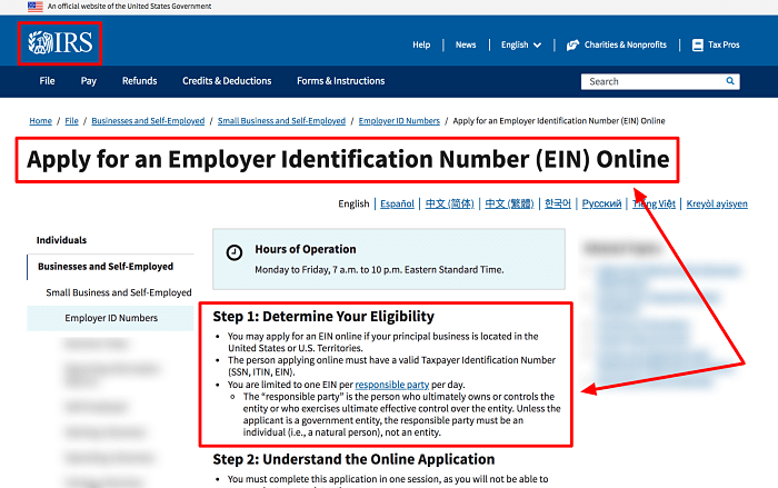 Start an HVAC Business EIN Number Online Application