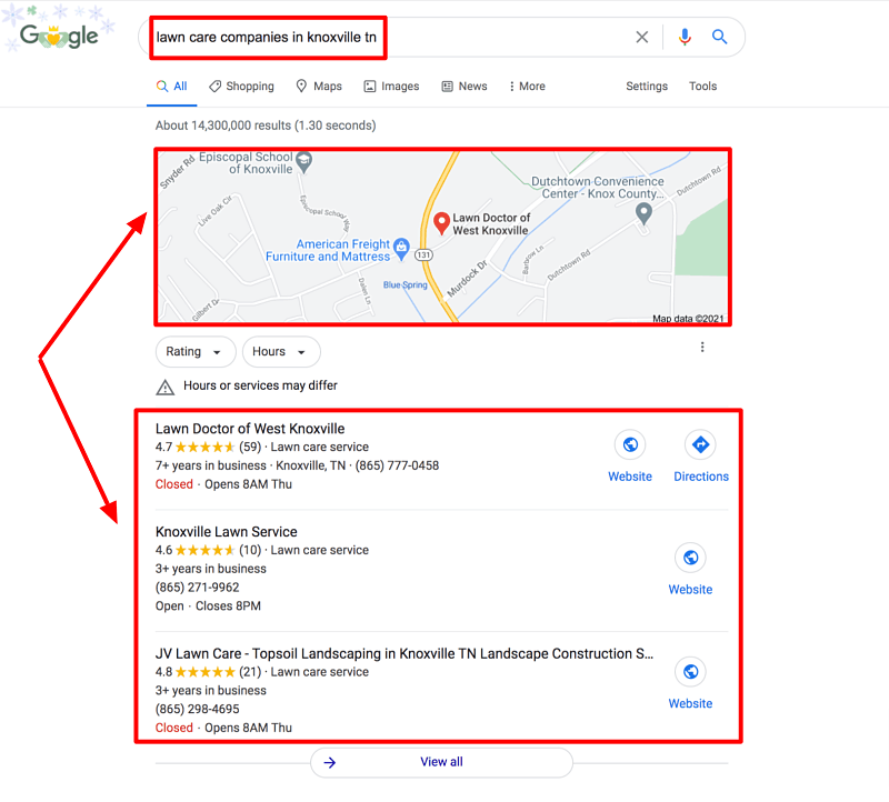 Start a Lawn Care Business Google My Business Listing