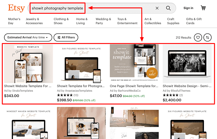 Start a Photography Business Etsy Showit Template _opt (1) Start a Photography Business Etsy Showit Template